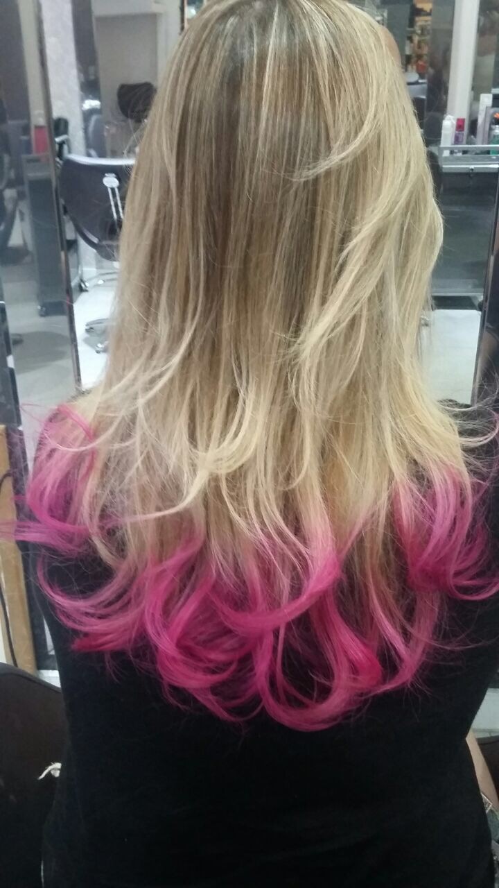cabelo, cor de rosa, pontas, pink hair, giovana quaglio, como fazer diy