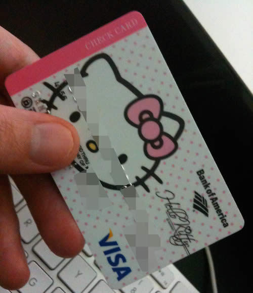 hello kitty, cartao de credito, visa,