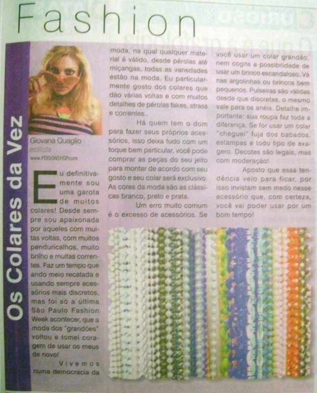 giovana quaglio, acho tendência, clipping, mídia, notícias, blog de moda, influencer, youtuber, mogi mirim, campinas, 