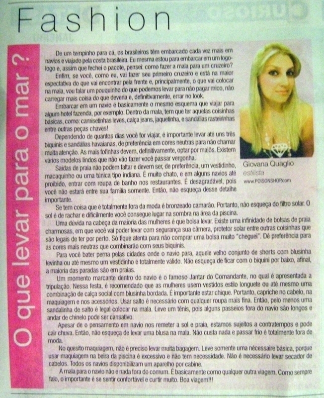 giovana quaglio, acho tendência, clipping, mídia, notícias, blog de moda, influencer, youtuber, mogi mirim, campinas, 