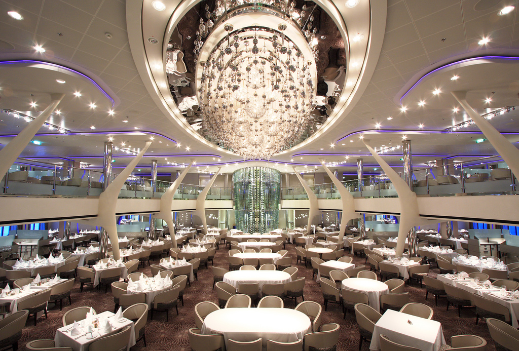 navio, celebrity solstice, celebrity cruises, fotos, detalhes, cruzeiro, turismo, main dining room, grand epernay, restaurante