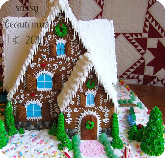 Fazendo uma Gingerbread house - uma casinha de doces