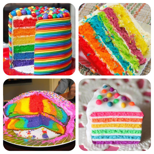 rainbow cake, bolo colorido, ideias de bolo, bolo decorado
