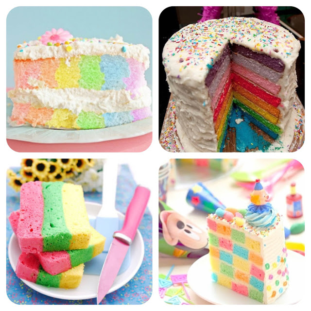 rainbow cake, bolo colorido, ideias de bolo, bolo decorado