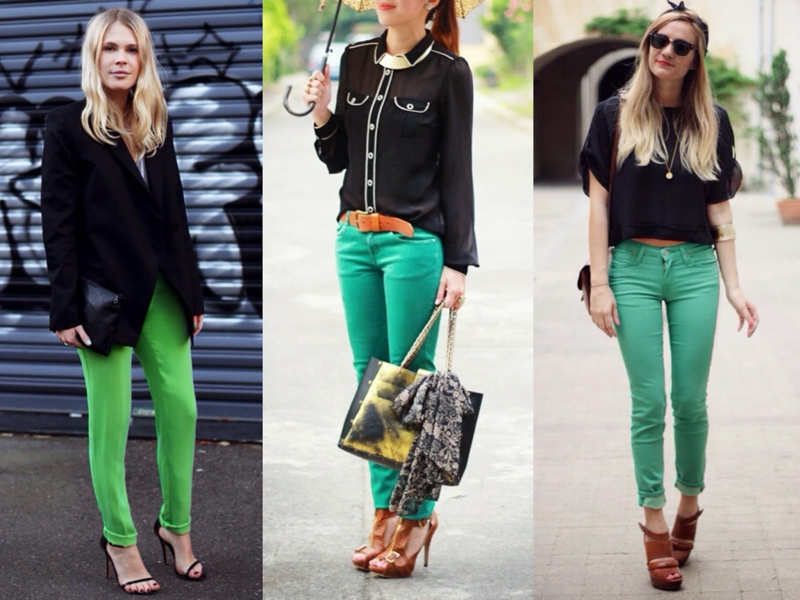 como usar, calça verde, looks, ideias, inspiração