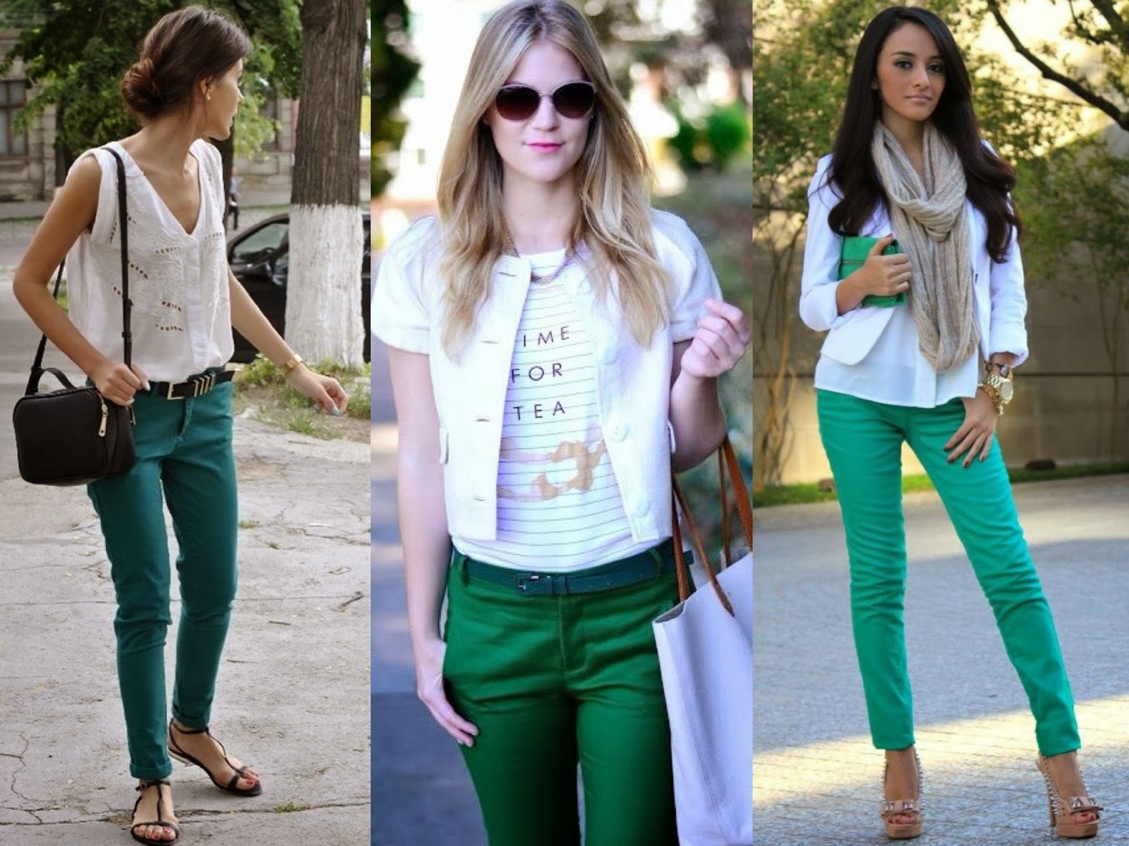 como usar, calça verde, looks, ideias, inspiração