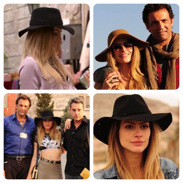 cléo pires, salve jorge, novela, turquia, chapeu preto, como usar, blog de moda