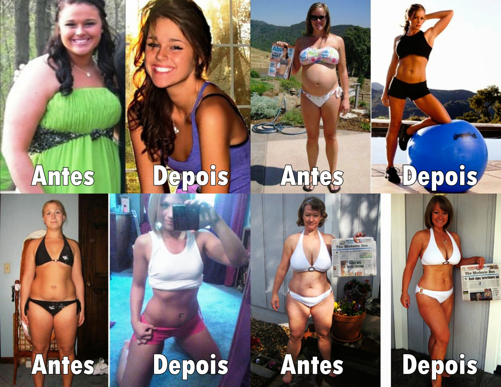 perda de peso, como perder peso, como emagrecer, antes e depois, fotos, mulheres