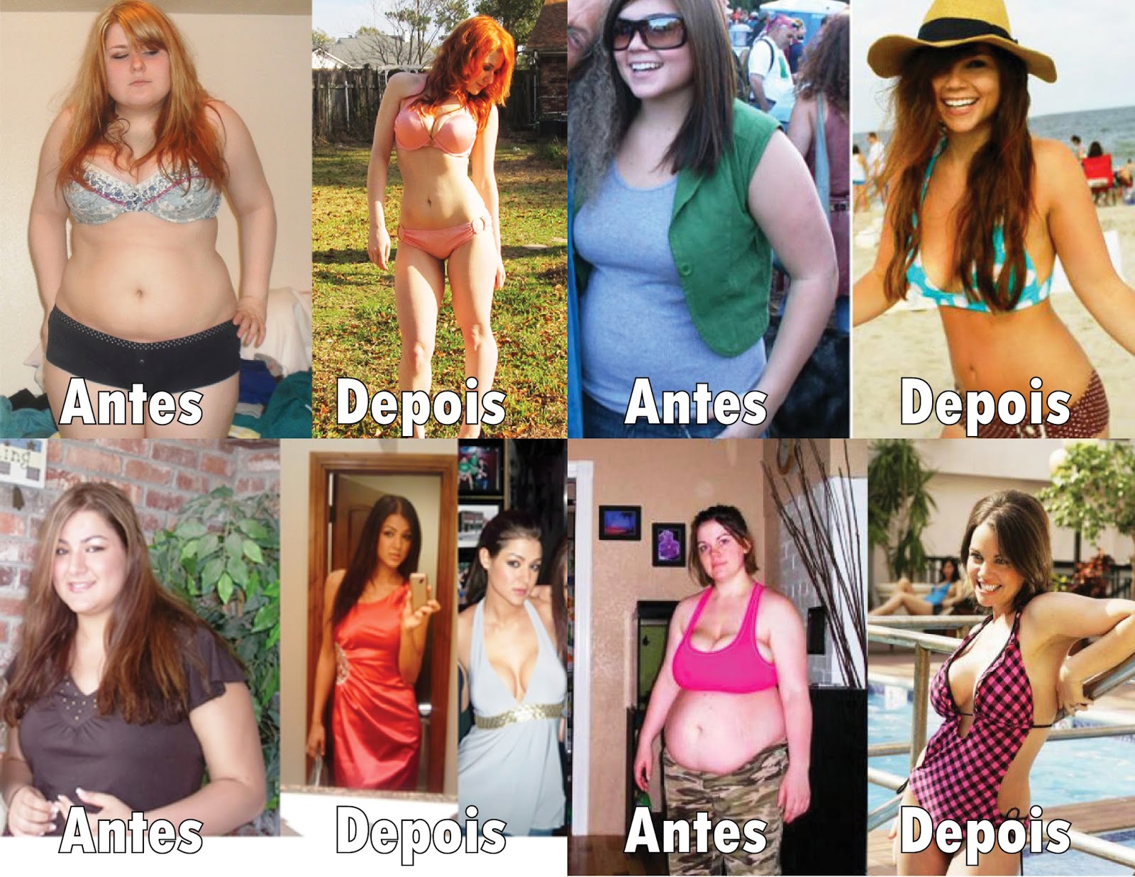 perda de peso, como perder peso, como emagrecer, antes e depois, fotos, mulheres