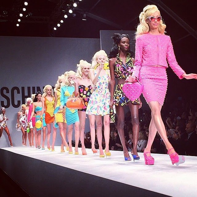 acho tendencia, blog de moda, desfile, moschino, barbie, detalhes, fotos