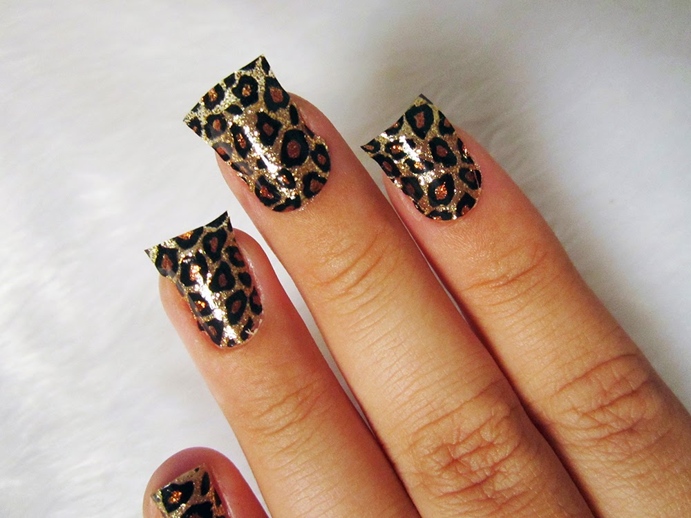 acho tendencia, adesivo para unhas, oncinha, como fazer, sephora, nail art