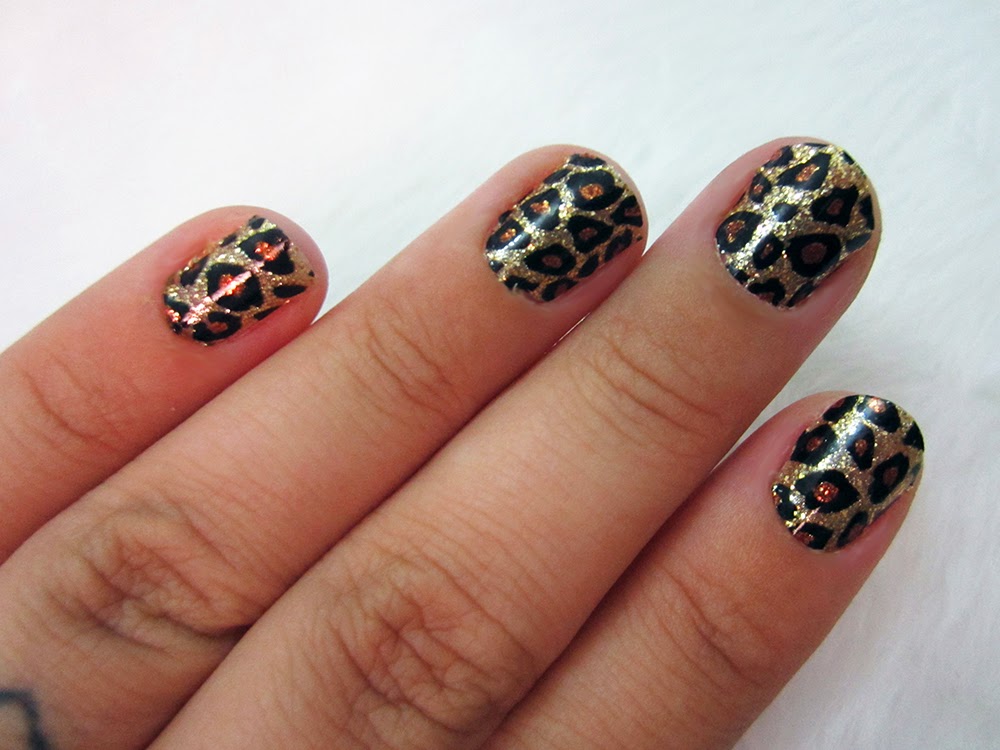 acho tendencia, adesivo para unhas, oncinha, como fazer, sephora, nail art