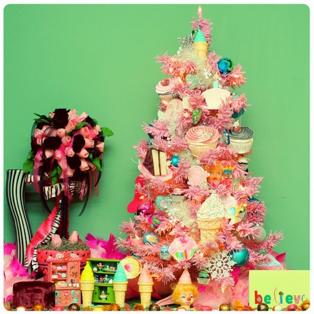 arvore de natal, cor de rosa, fofa, criativa, natal, ideias, doces, pink, acho tendencia