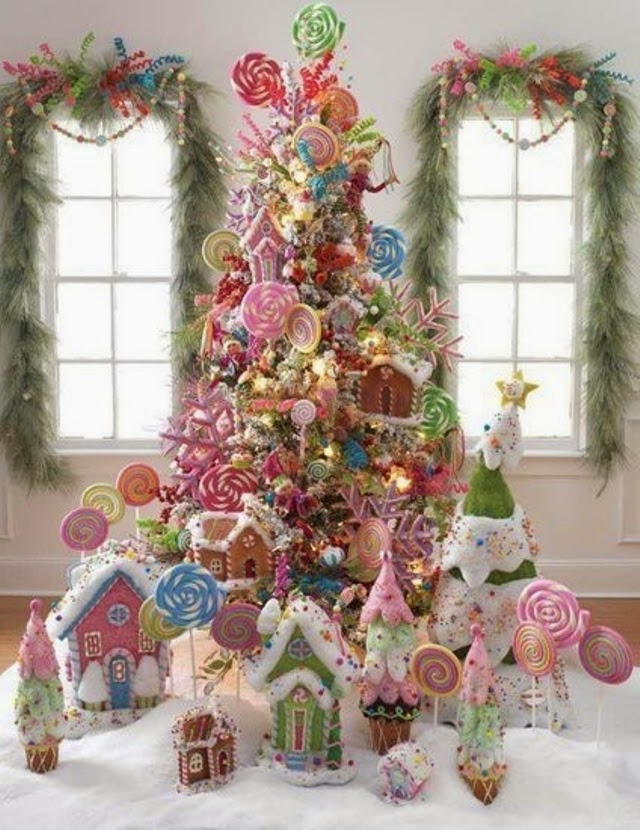 arvore de natal, cor de rosa, fofa, criativa, natal, ideias, doces, pink, acho tendencia