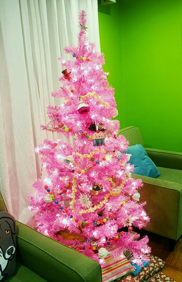 arvore de natal, cor de rosa, fofa, criativa, natal, ideias, doces, pink, acho tendencia