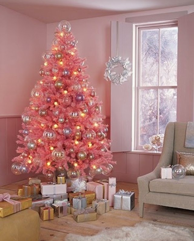 arvore de natal, cor de rosa, fofa, criativa, natal, ideias, doces, pink, acho tendencia