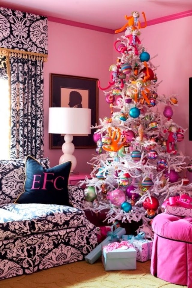 arvore de natal, cor de rosa, fofa, criativa, natal, ideias, doces, pink, acho tendencia