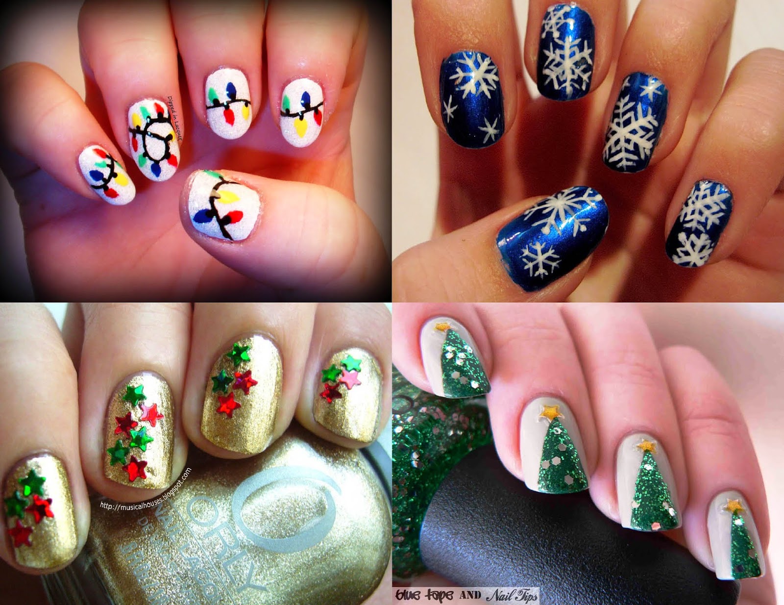 acho tendencia, nail art, decoracao, unhas, natal, arvore, christmas