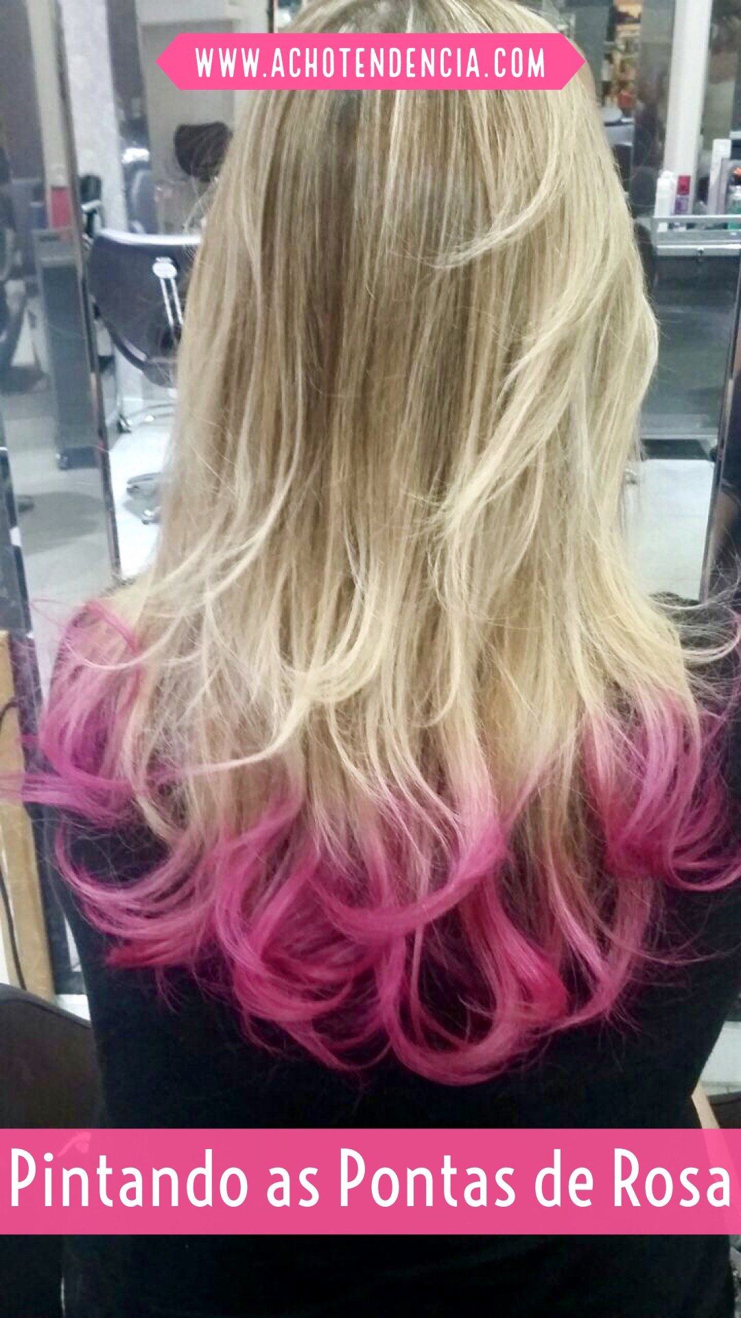 cabelo, cor de rosa, pontas, pink hair, giovana quaglio, como fazer diy