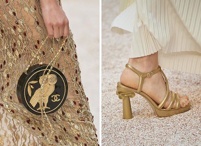 chanel, grécia, desfile, resort, 2017, 2018, paris, fotos, detalhes, look, modelos, sandalia, bolsa, coruja