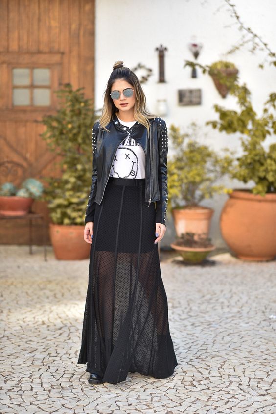 look rocker, dia do rock, outfit, como usar, camiseta de banda, camila coelho, thassia naves, chiara ferragni, chanel,