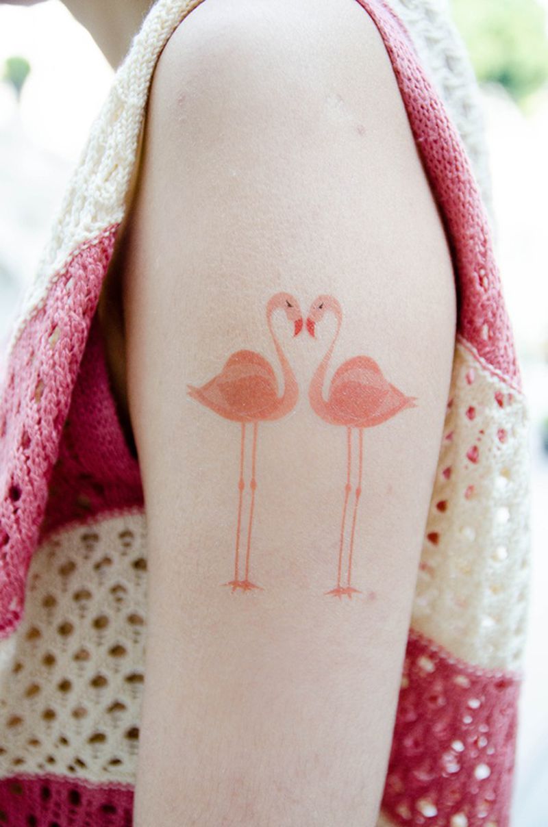 tatuagem, tattoo, flamingo, fotos, ideias, desenho, inspiração