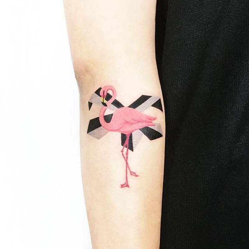 tatuagem, tattoo, flamingo, fotos, ideias, desenho, inspiração