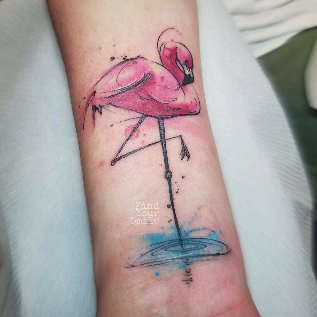 tatuagem, tattoo, flamingo, fotos, ideias, desenho, inspiração