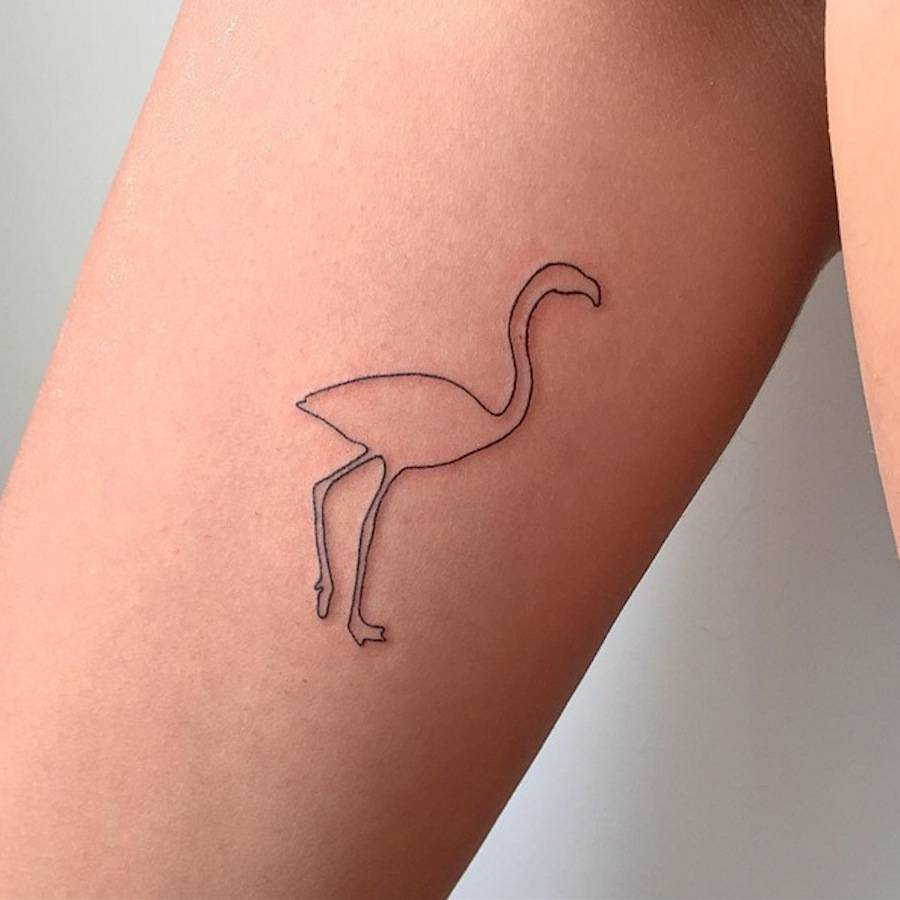 tatuagem, tattoo, flamingo, fotos, ideias, desenho, inspiração