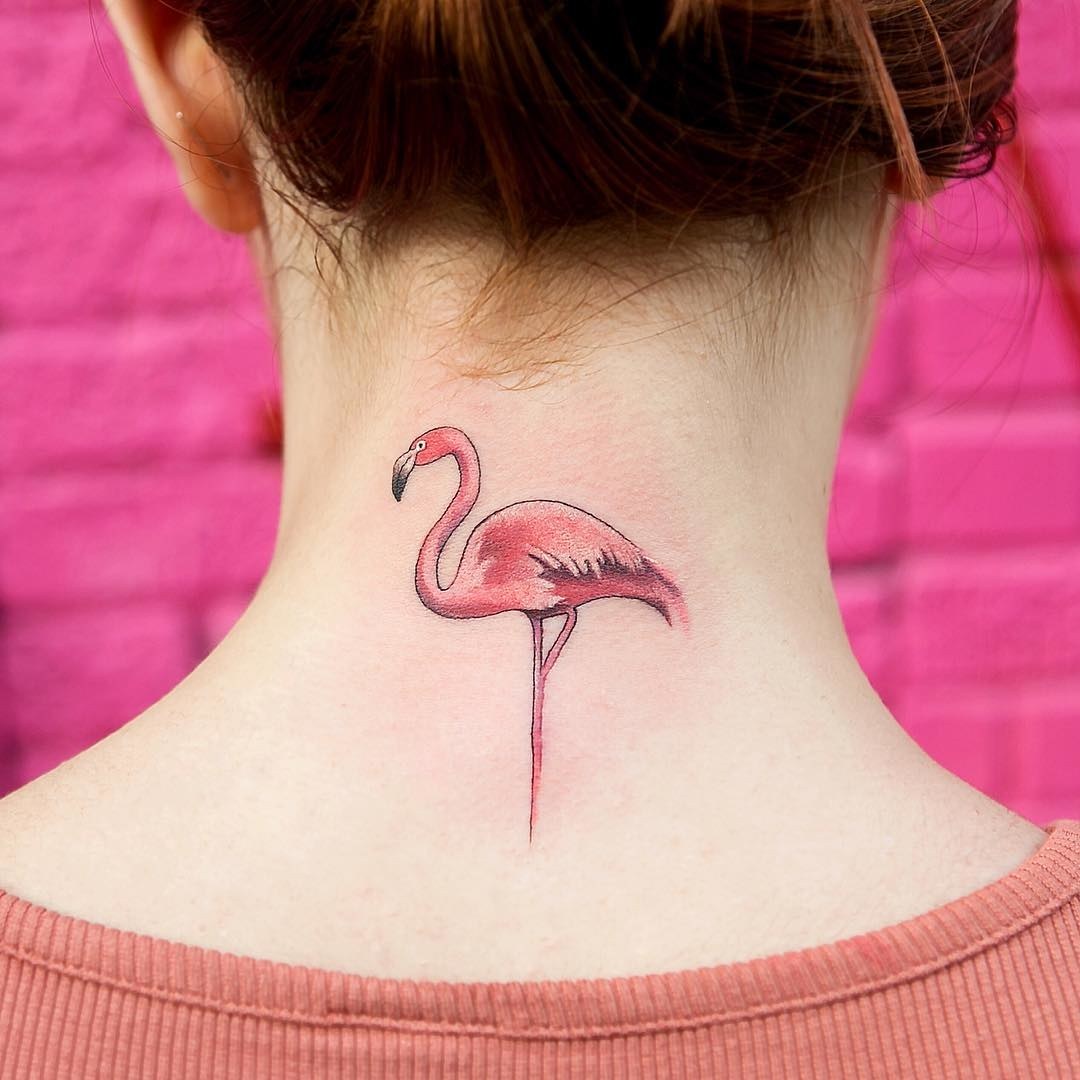 tatuagem, tattoo, flamingo, fotos, ideias, desenho, inspiração