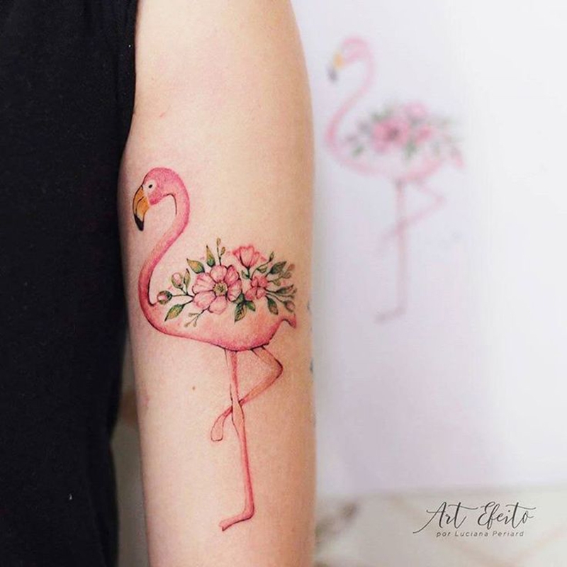 tatuagem, tattoo, flamingo, fotos, ideias, desenho, inspiração