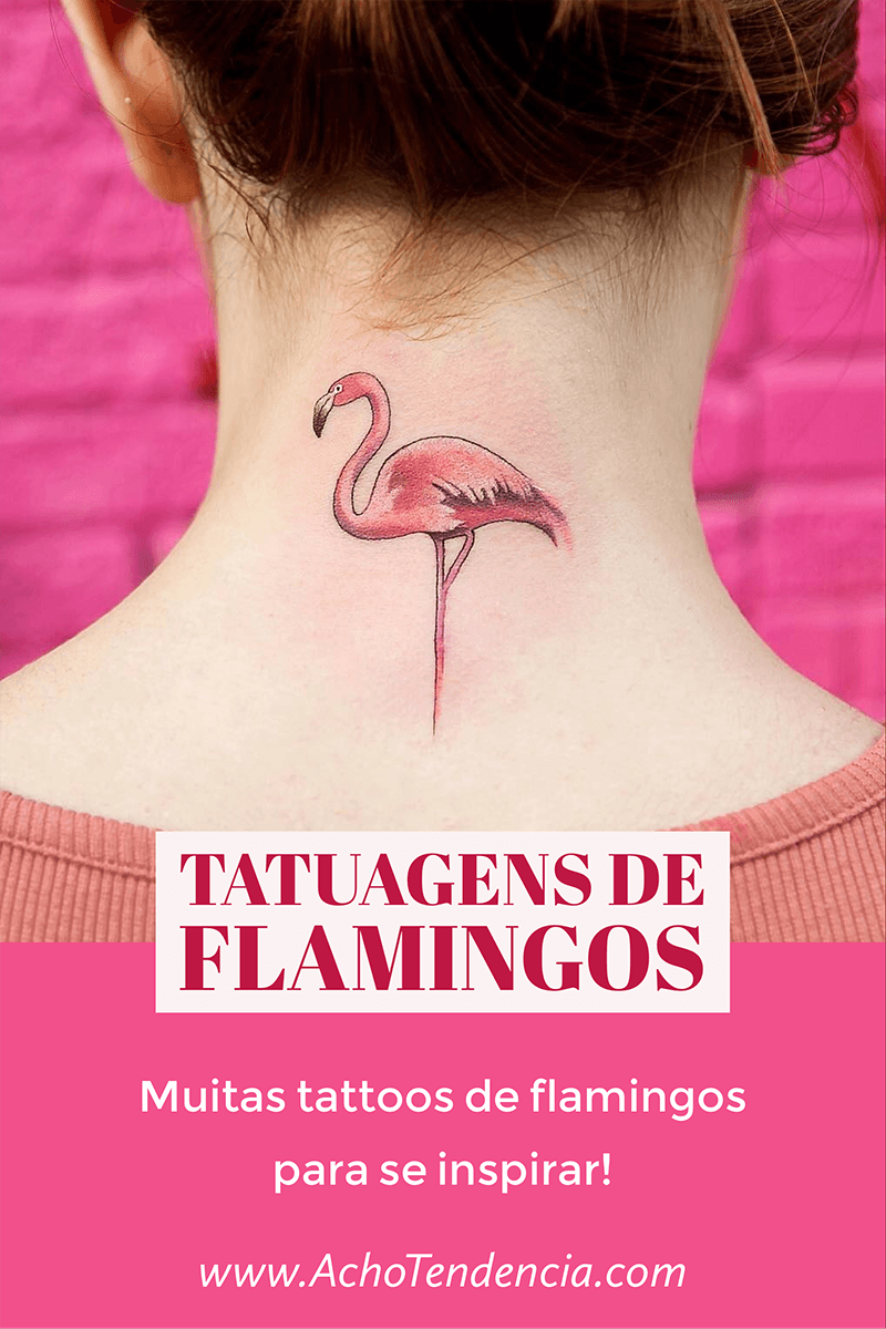 tatuagem, tattoo, flamingo, fotos, ideias, desenho, inspiração