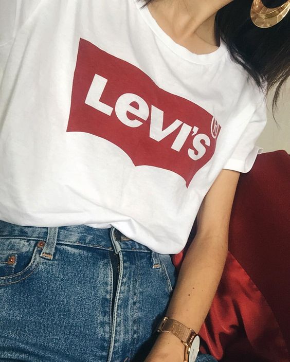 camiseta, levis, como usar, looks, fotos, ideias, jeans, tee, tshirt