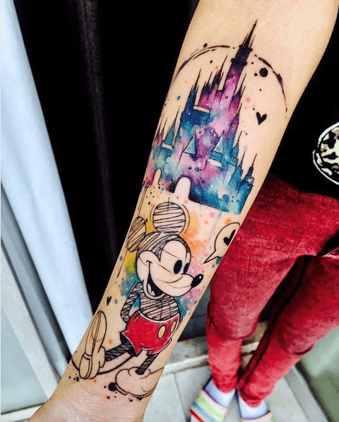 disney, mickey, minnie, tattoo, tatuagem, delicada, pequena, ideias, desenhos, 