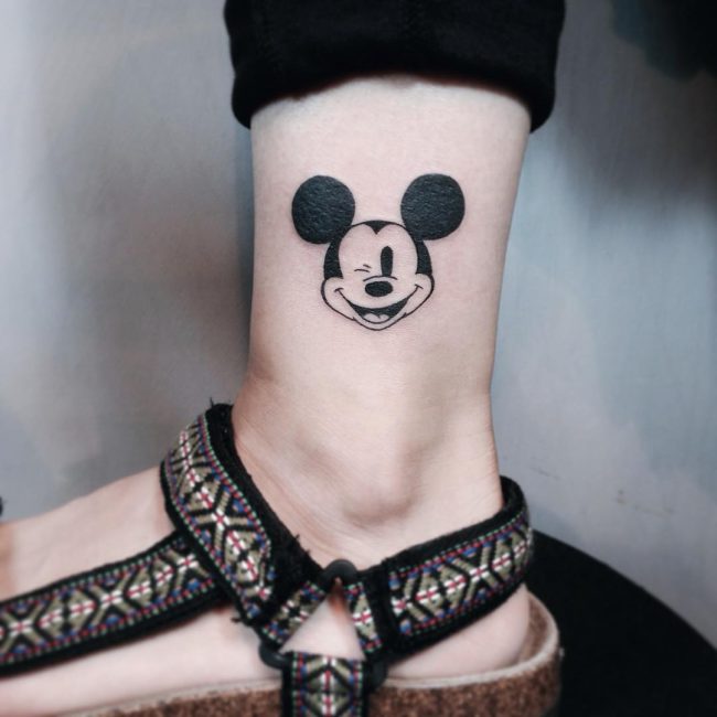 disney, mickey, minnie, tattoo, tatuagem, delicada, pequena, ideias, desenhos, 