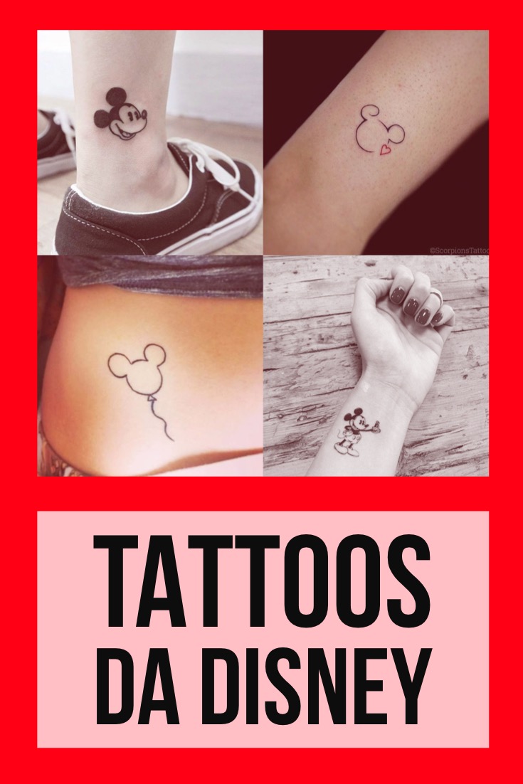 disney, mickey, minnie, tattoo, tatuagem, delicada, pequena, ideias, desenhos, 