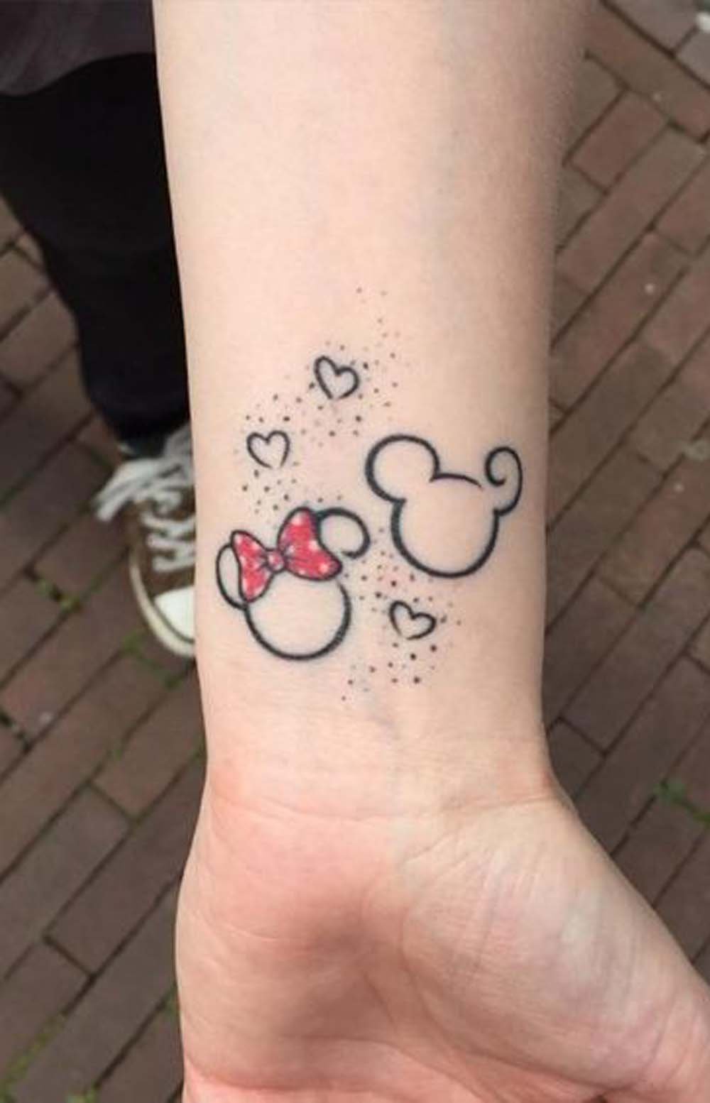 disney, mickey, minnie, tattoo, tatuagem, delicada, pequena, ideias, desenhos, 