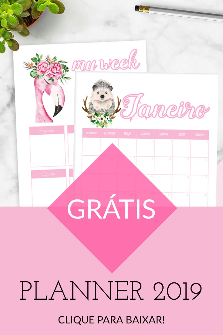 planner, 2019, gratis, download