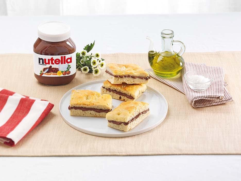 nutella, receitas, passo a passo, como fazer, ideias, frutas, focaccia