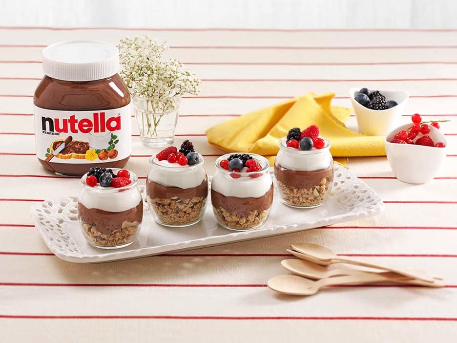 nutella, receitas, passo a passo, como fazer, ideias, frutas, iogurte, muesli