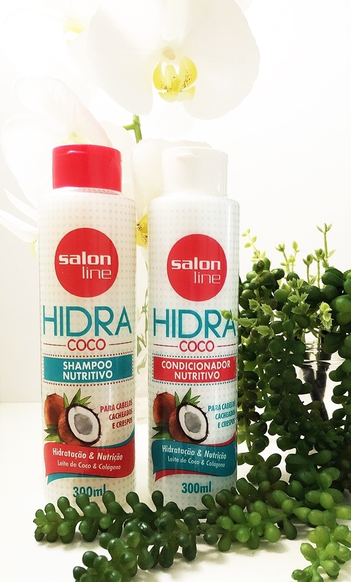 salon line, shampoo, condicionador, máscara, tratamento, cachos, lisos, produtos, hidra coco