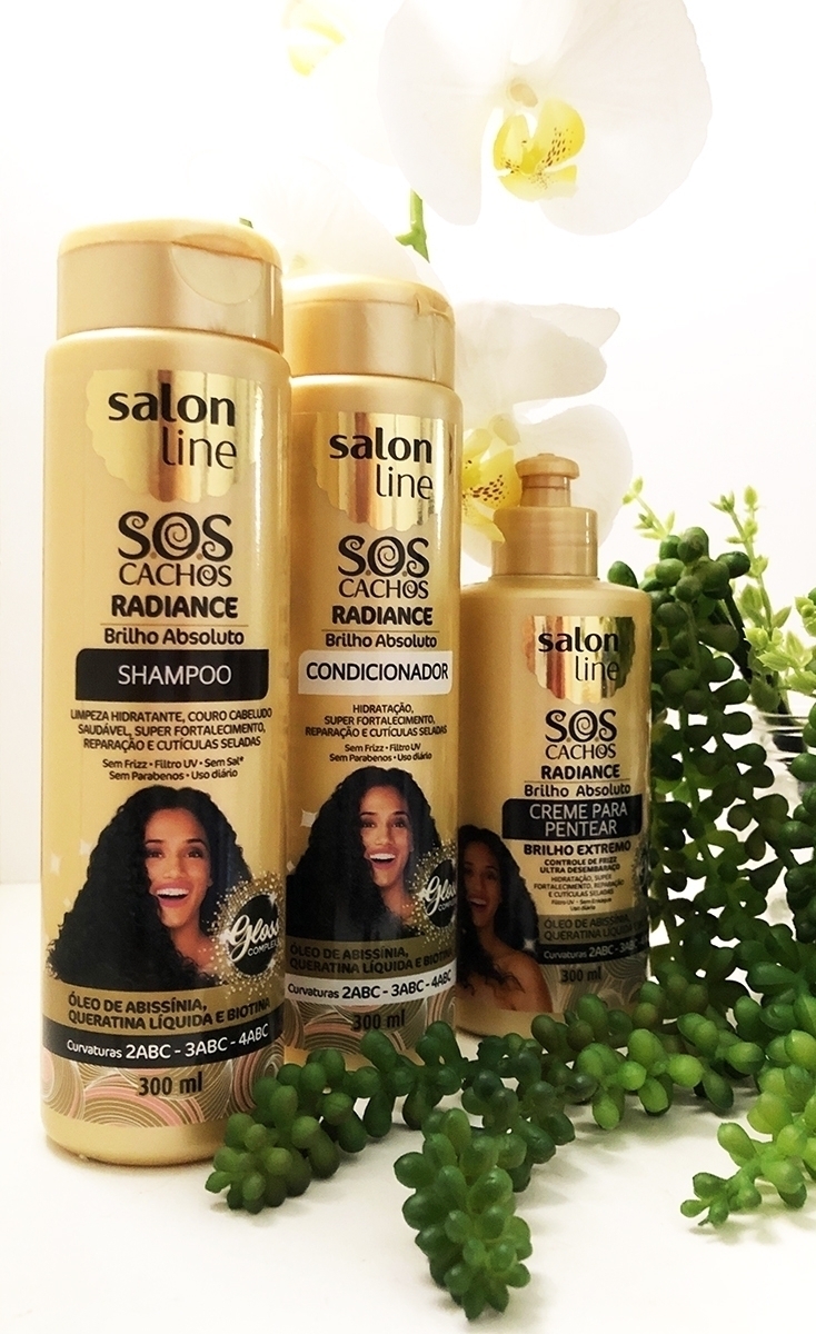 salon line, shampoo, condicionador, máscara, tratamento, cachos, lisos, produtos, sos cachos