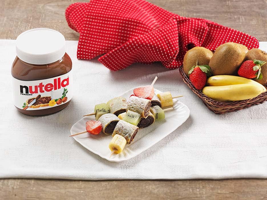 nutella, receitas, passo a passo, como fazer, ideias, frutas, espetinho, crepe