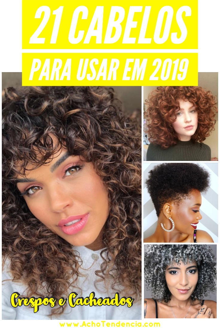 cabelo, crespo, cacheados, cortes, luzes, tintura, colorido, 2019, feminino