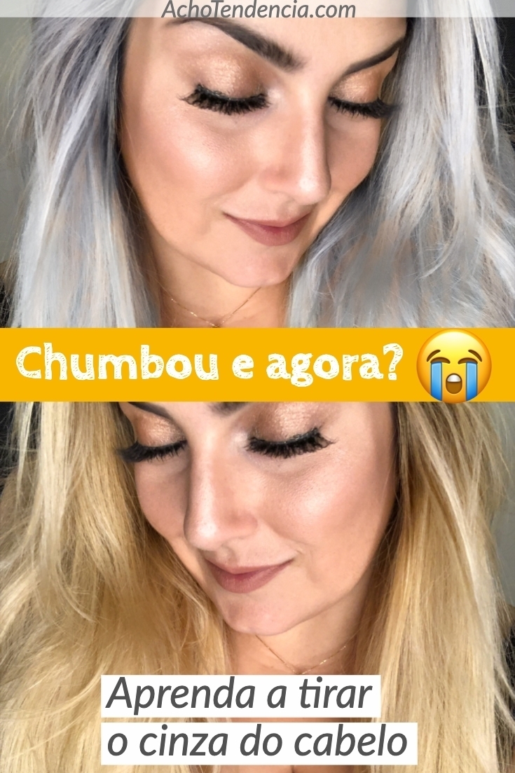 tirar cinza do cabelo, cinza, chumbado, cabelo, loiro, manchado, shampoo, matizante, matizador, tirar azul do cabelo