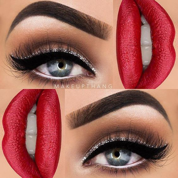 batom vermelho, maquiagem com batom vermelho, makeup, fotos, ideias