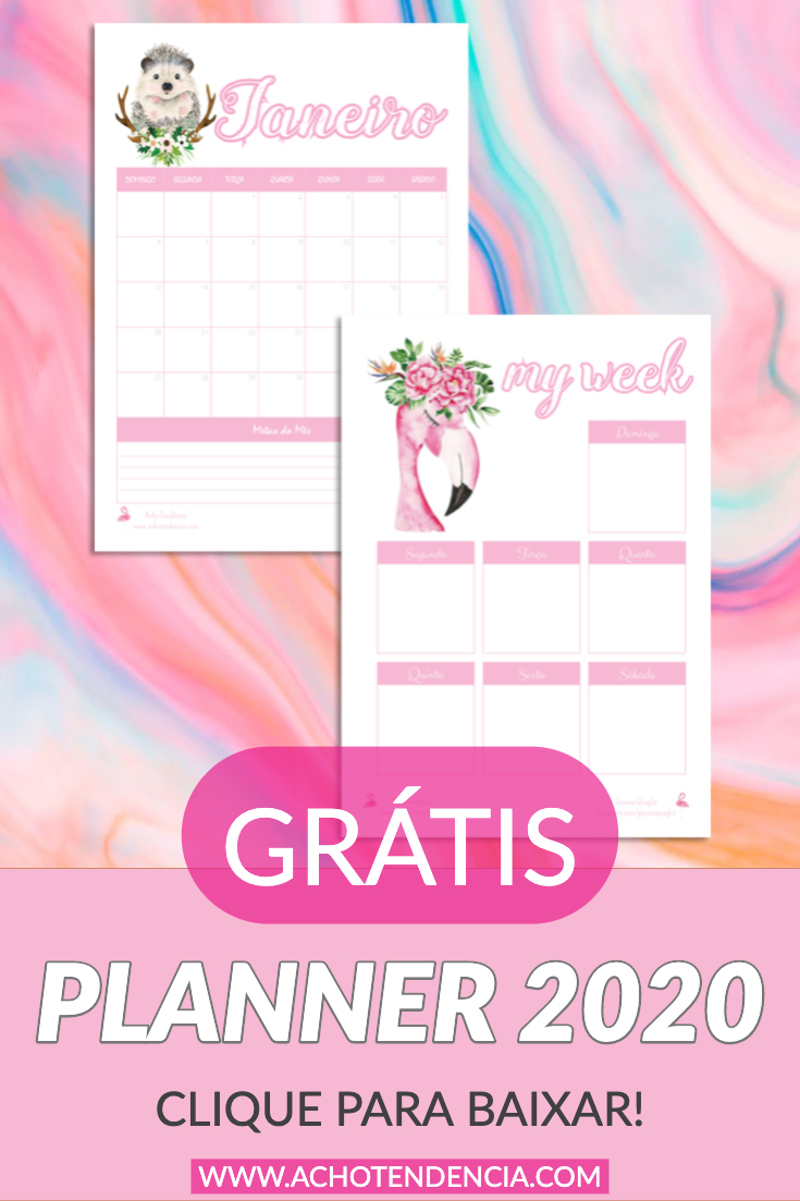 planner, 2020, baixar, gratis, imprimir