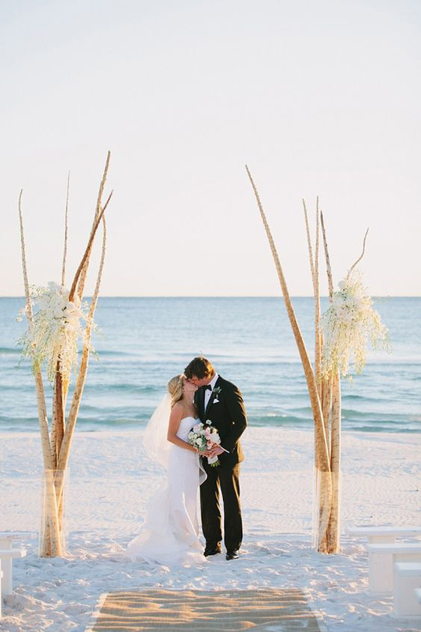 casamento na praia, fotos de casamento, ideias, inspiração, decoração, altar