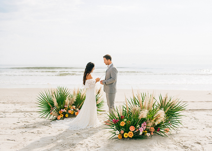 casamento na praia, fotos de casamento, ideias, inspiração, decoração, altar