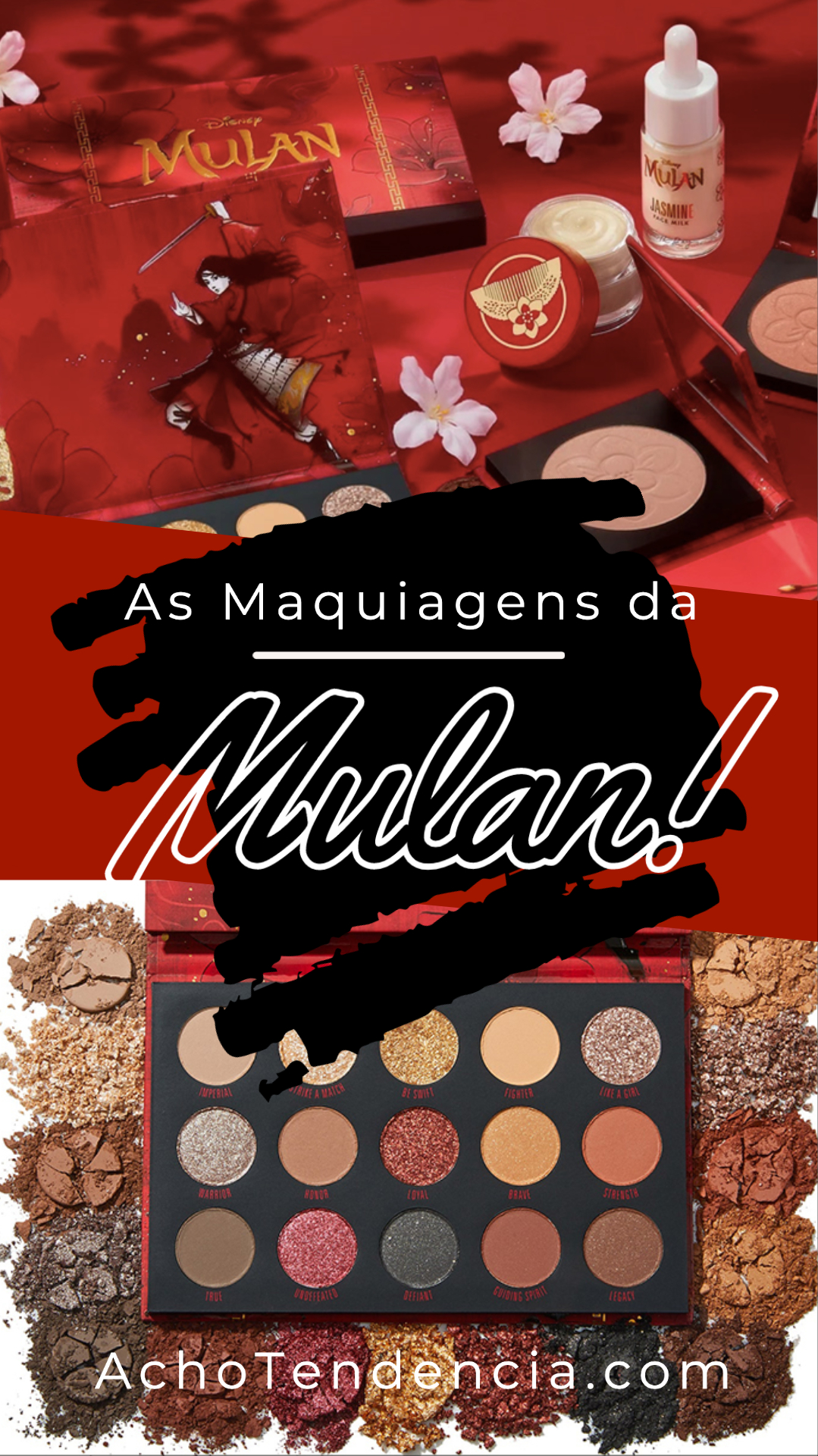 mulan, maquiagem, colourpop